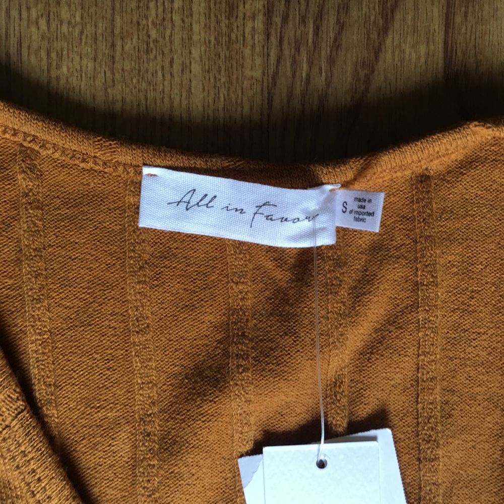 All in Favor Ribbed Midi Dress Size Small - Picture 7 of 8